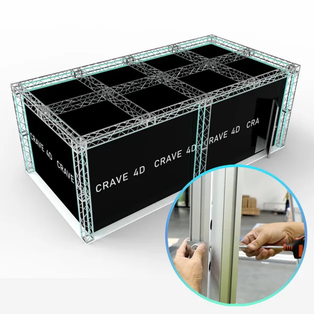 CRAVE 4D modular portable structure illustration