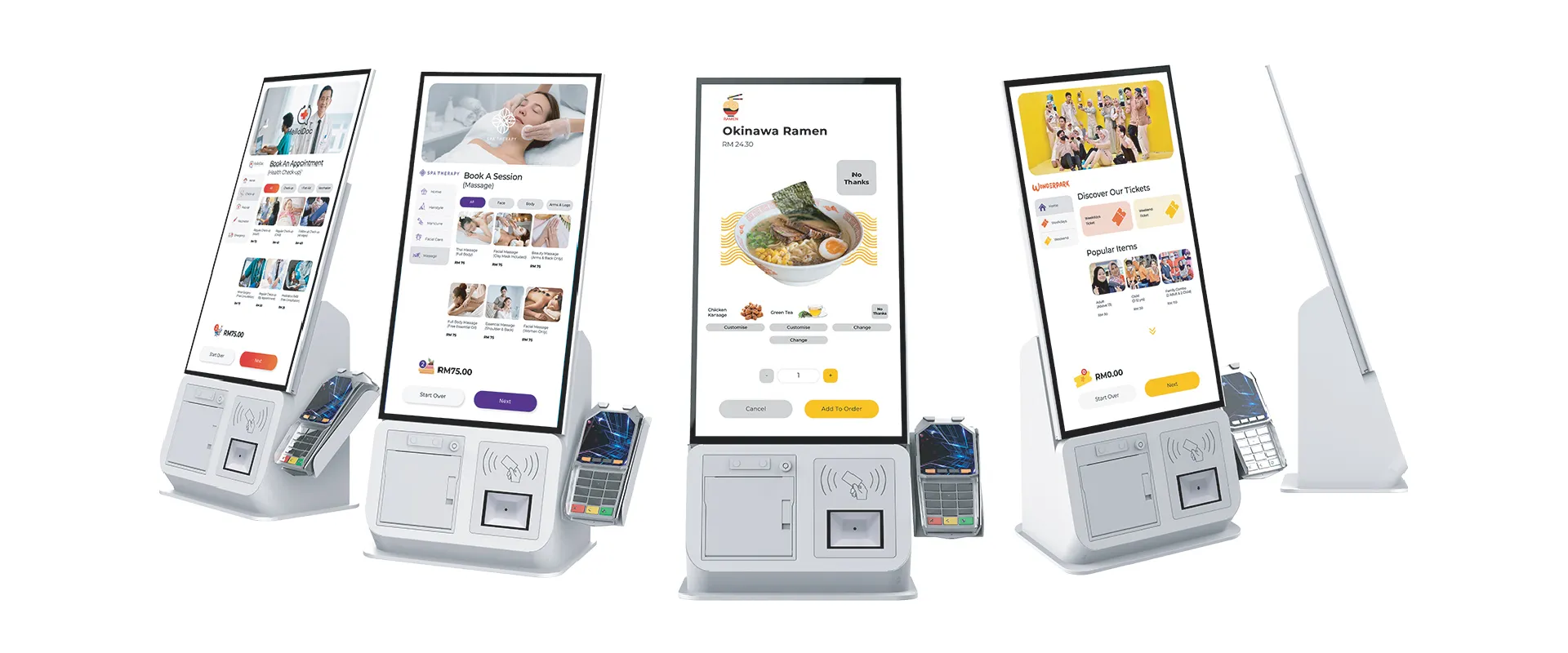 Qbot self-service kiosks